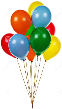 11 adet renkli uan Balon demeti 
